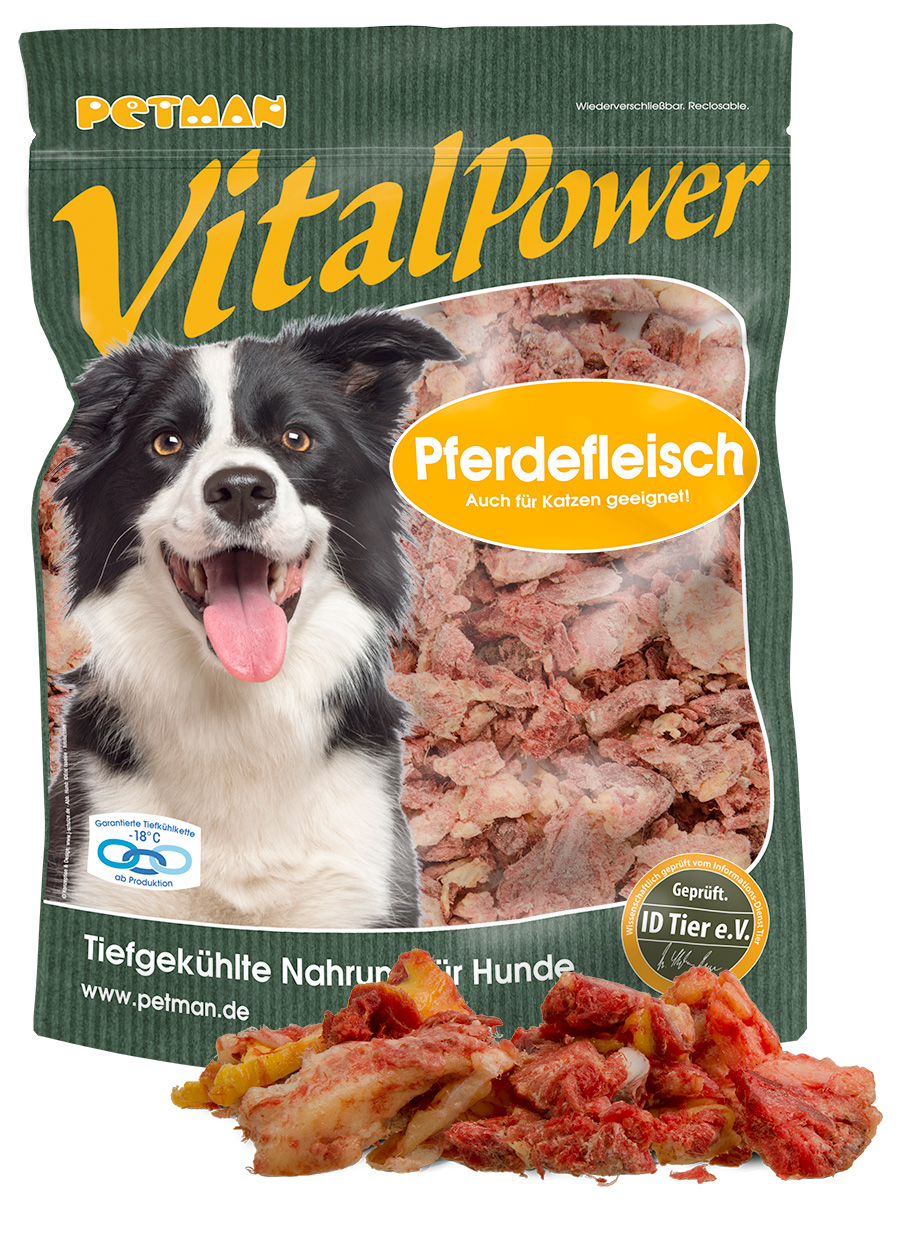 PETMAN Vital Power Pferdefleisch, 1000g-Beutel