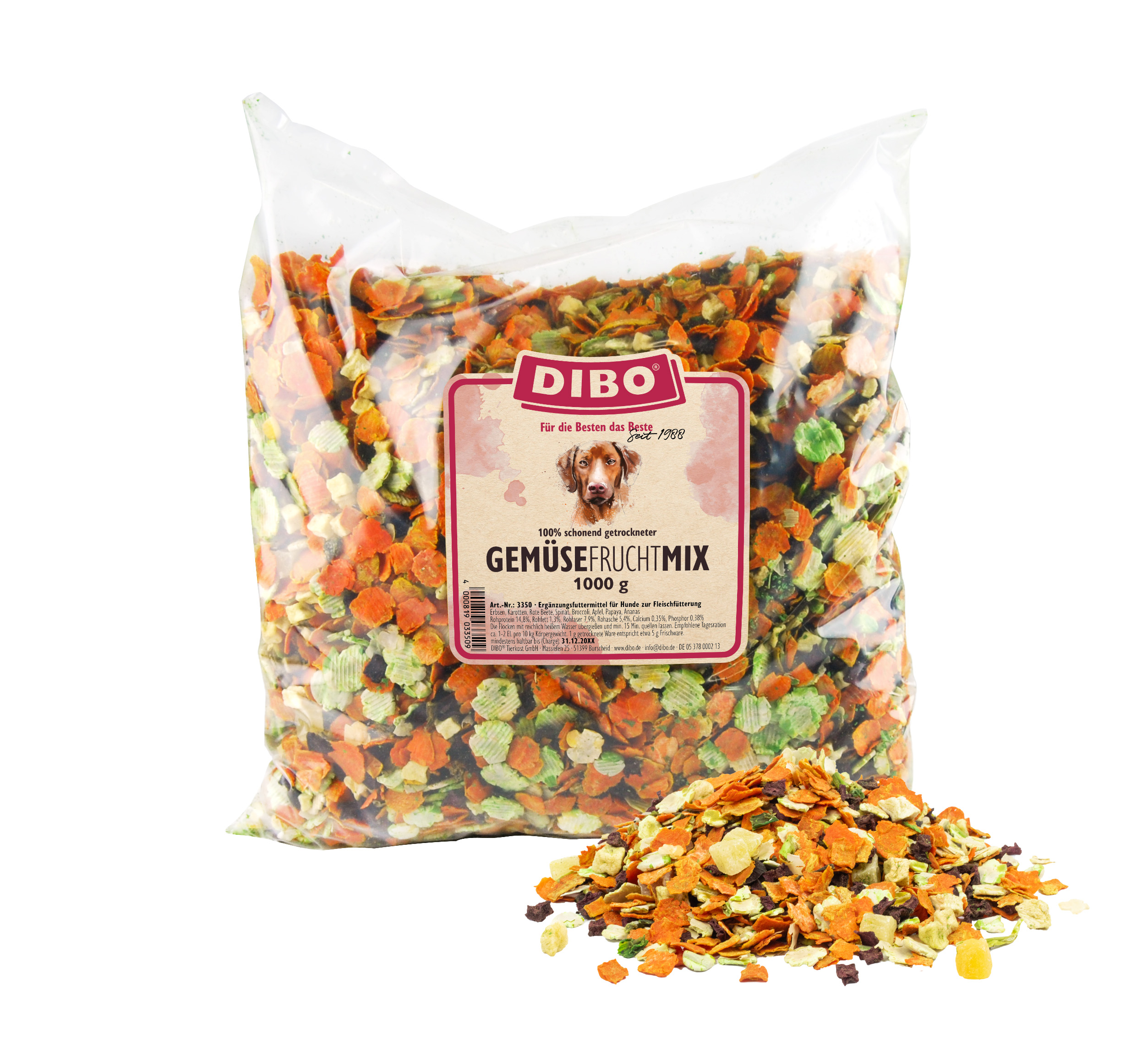 DIBO Gemüse-Frucht-Mix, 1kg-Beutel