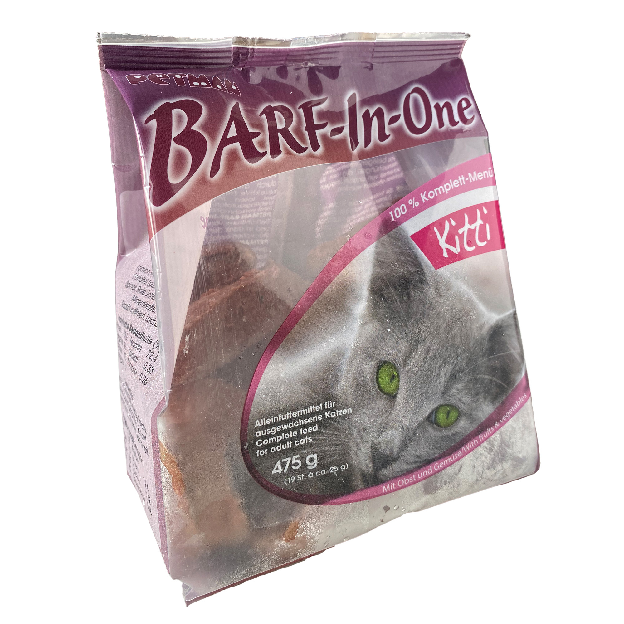 PETMAN BARF-In-One Katze - KITTI - Komplettmenü 12 x 475g